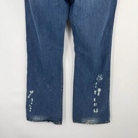 Stetson Womens Classic Bootcut Jeans No.816 Size 14 Long Distressed Denim - Picture 15 of 16